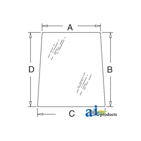 A & I Products Glass, Side (RH); Tinted 41.5" x34" x2" A-5182188